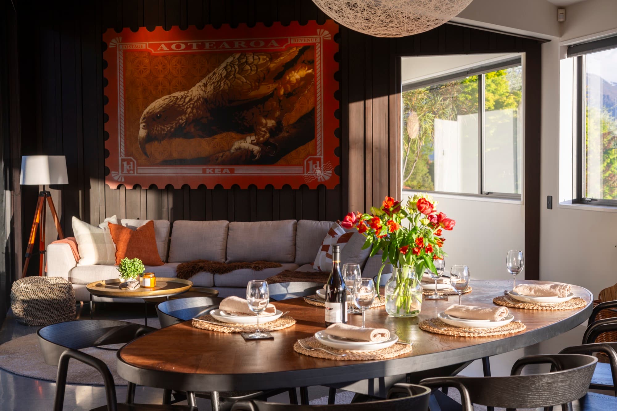 Open-plan living area